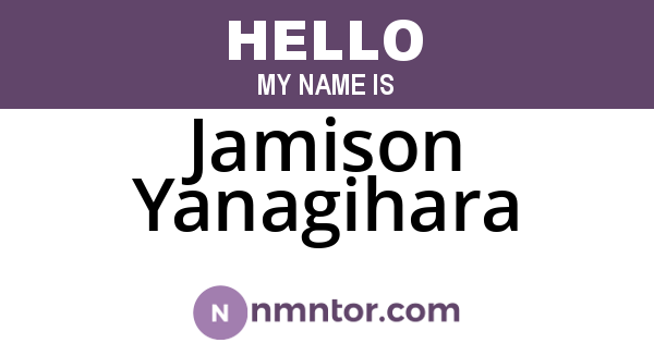 Jamison Yanagihara