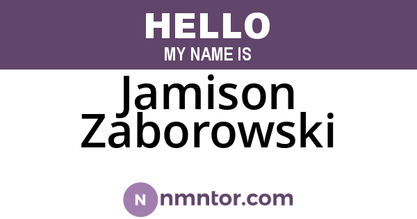 Jamison Zaborowski