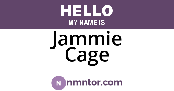Jammie Cage