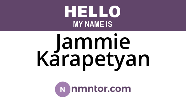 Jammie Karapetyan