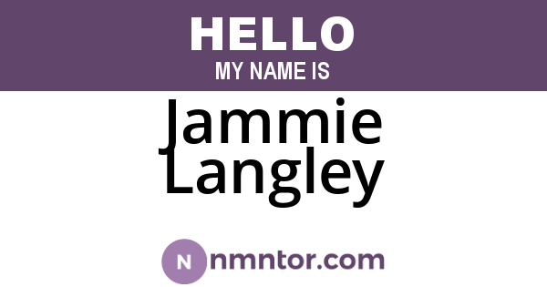 Jammie Langley