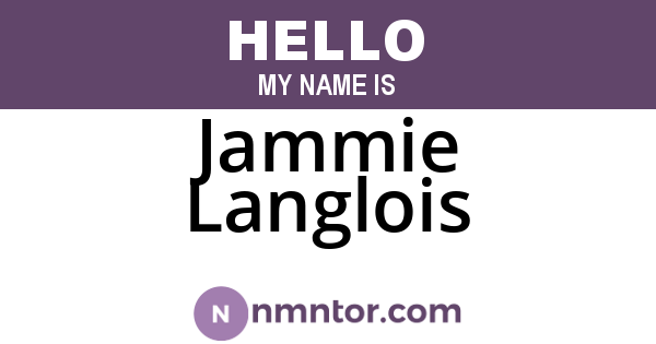 Jammie Langlois