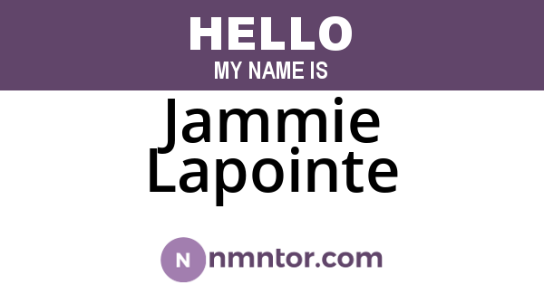 Jammie Lapointe
