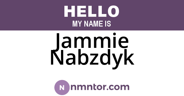 Jammie Nabzdyk