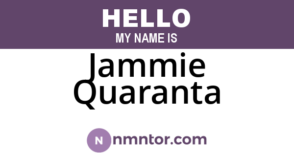 Jammie Quaranta