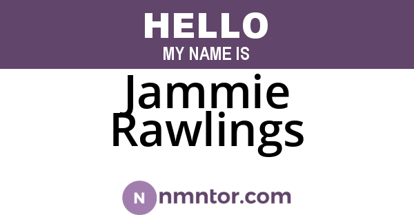 Jammie Rawlings