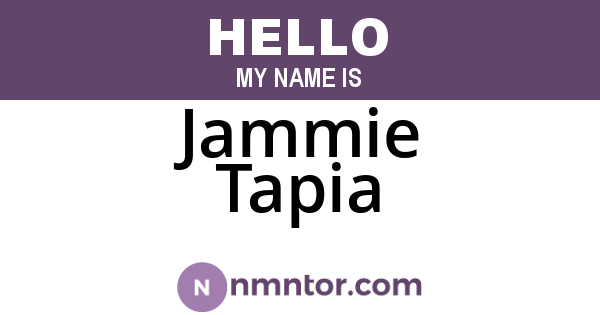 Jammie Tapia