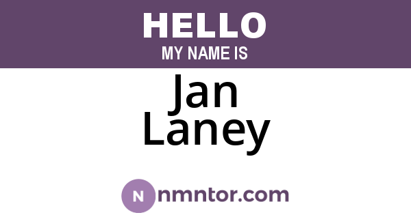 Jan Laney