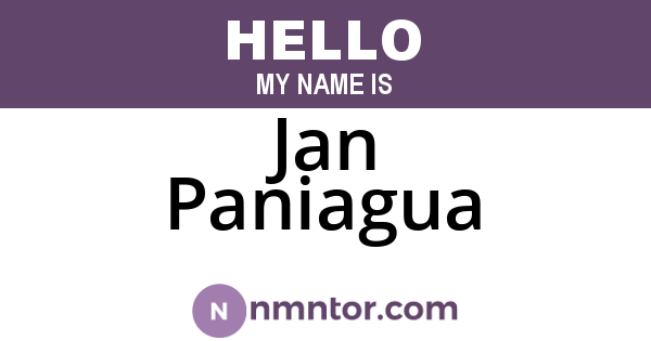 Jan Paniagua
