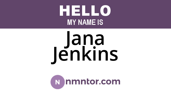 Jana Jenkins