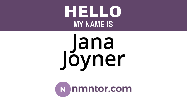 Jana Joyner