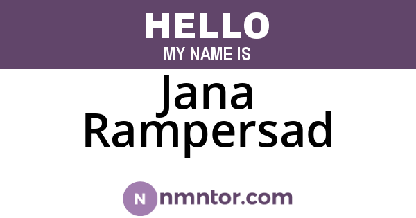 Jana Rampersad