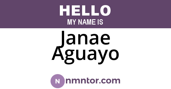 Janae Aguayo