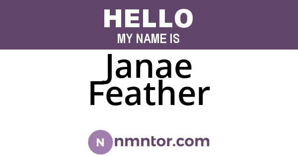 Janae Feather