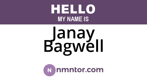 Janay Bagwell
