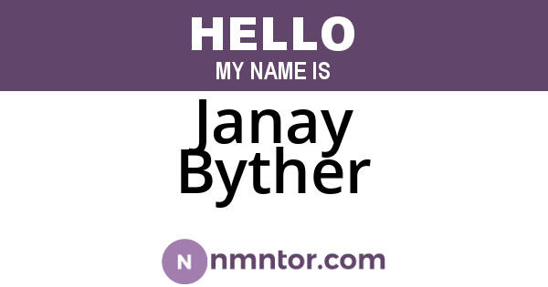 Janay Byther