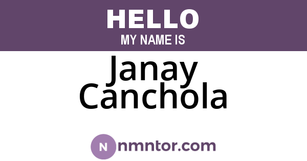 Janay Canchola