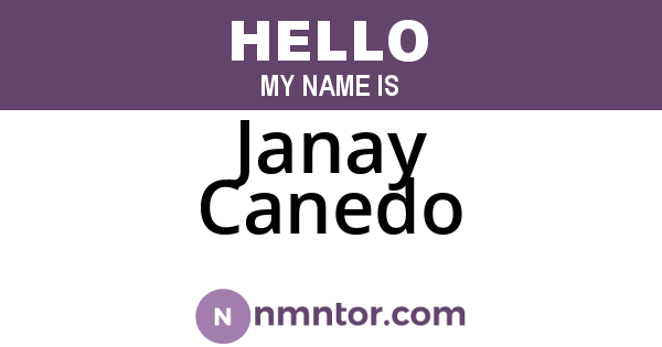 Janay Canedo