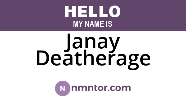 Janay Deatherage