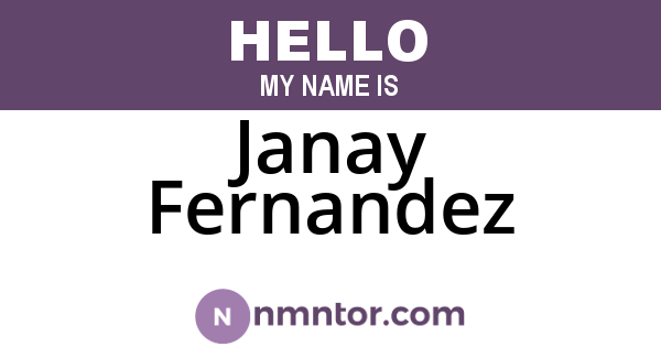 Janay Fernandez