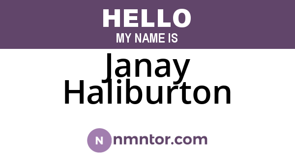 Janay Haliburton