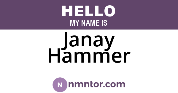 Janay Hammer