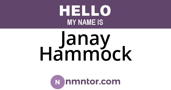 Janay Hammock