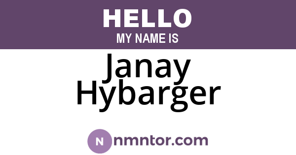 Janay Hybarger