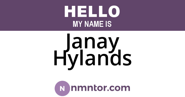 Janay Hylands
