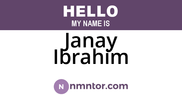 Janay Ibrahim
