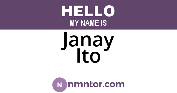 Janay Ito