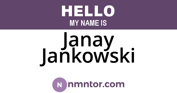 Janay Jankowski