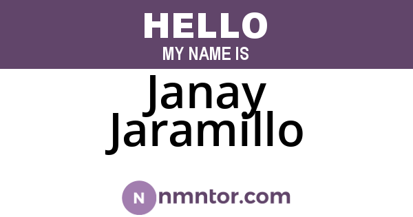 Janay Jaramillo