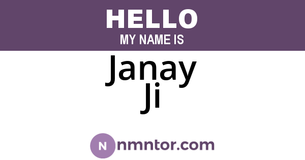 Janay Ji
