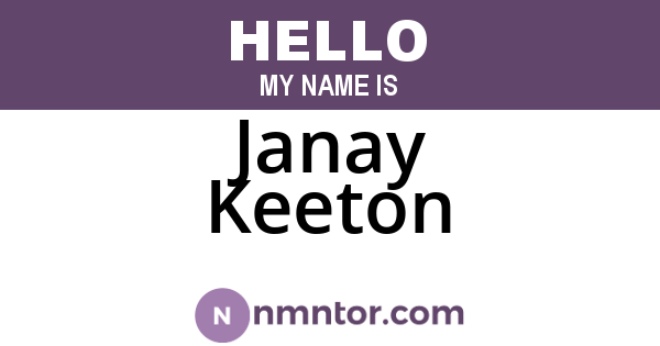 Janay Keeton
