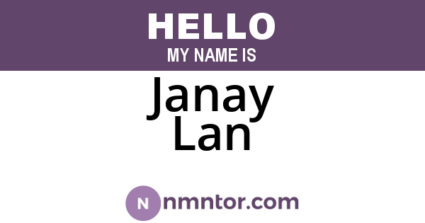 Janay Lan