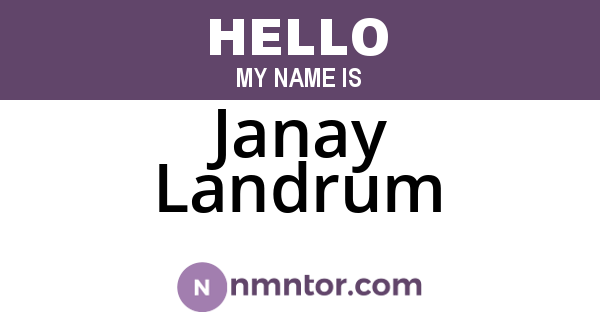 Janay Landrum