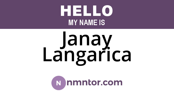 Janay Langarica