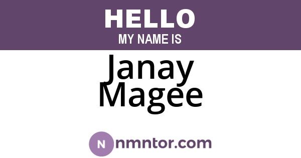 Janay Magee