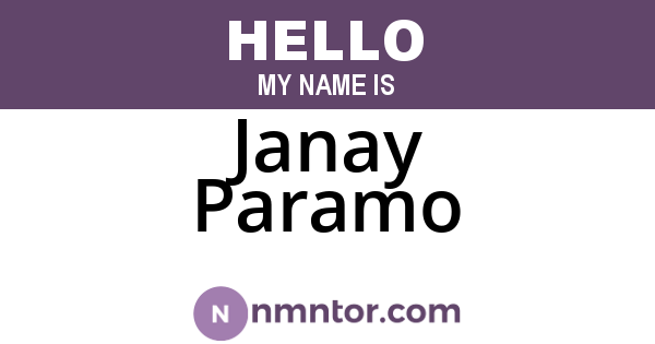 Janay Paramo