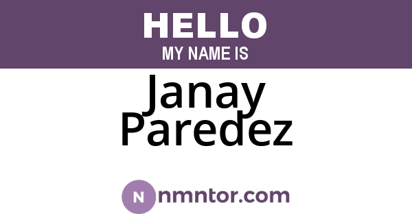 Janay Paredez