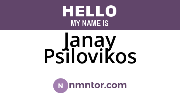 Janay Psilovikos