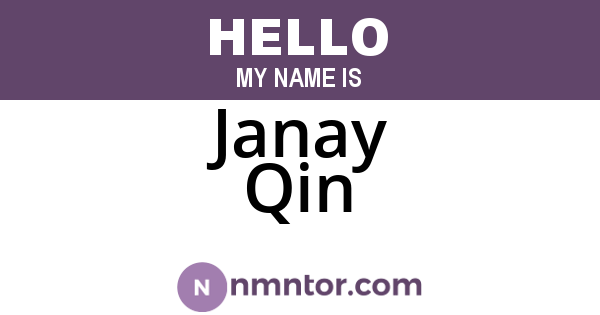 Janay Qin