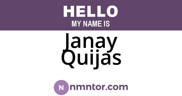 Janay Quijas