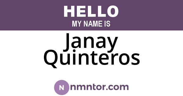 Janay Quinteros