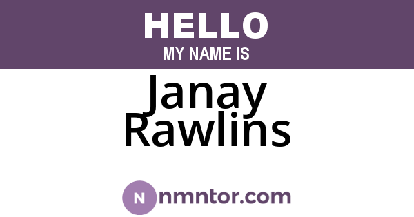 Janay Rawlins