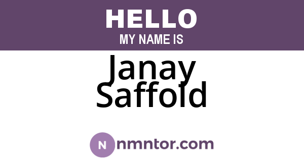 Janay Saffold