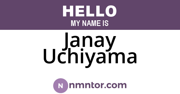 Janay Uchiyama