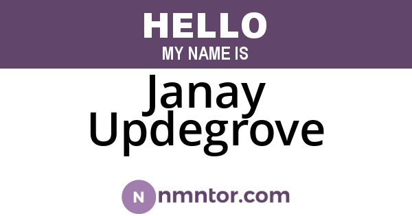 Janay Updegrove