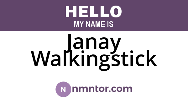 Janay Walkingstick